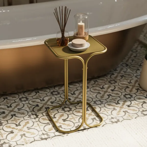 Kalune Design Odkládací stolek Shb-001-B zlatý