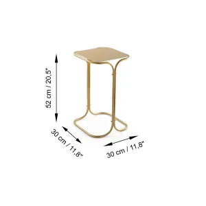 Kalune Design Odkládací stolek Shb-001-B zlatý