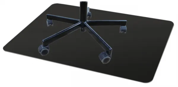 TZB Ochranná podložka pod stoličku SAFE 100x70 cm čierna