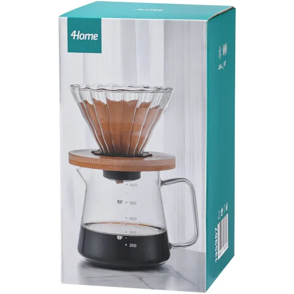 4Home Súprava na prekvapkávanú kávu Dripper, 600 ml
