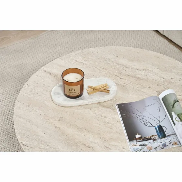 Konferenčný stolík Soleil - Travertine