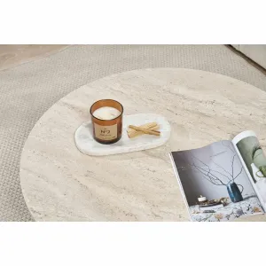 Konferenčný stolík Soleil - Travertine