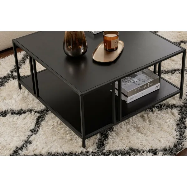 Konferenčný stolík Uranüs - Black Chipboard
