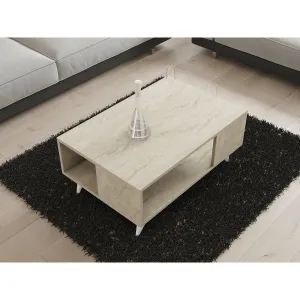 Konferenčný stolík Yuka - Travertine