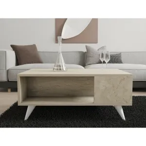 Konferenčný stolík Yuka - Travertine