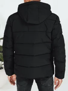 Jedinečná zimná bunda s kapucňou čierna