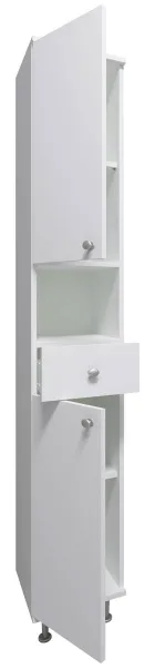 VCM Koupelnová vysoká skříňka Nilosi, bílá