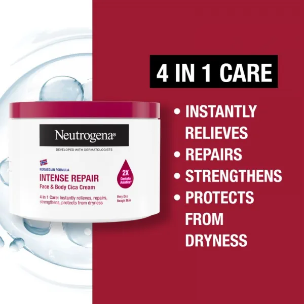 Neutrogena Intense Repair Cica ošetrujúci telový krém pre suchú pokožku 400 ml