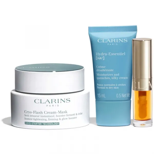 Clarins Cryo-Flash Mask Holiday Season darčeková sada
