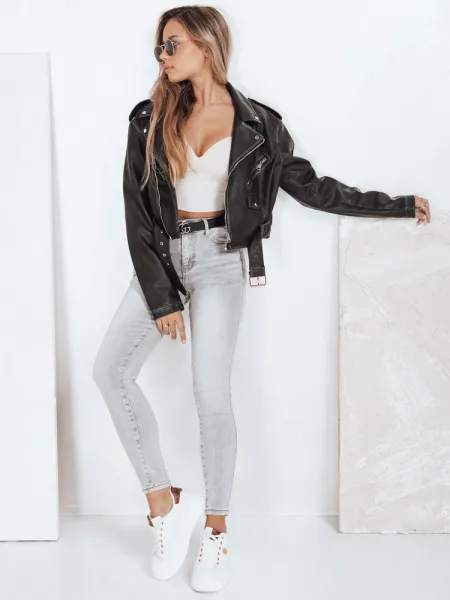 Dámske šedé skinny rifle