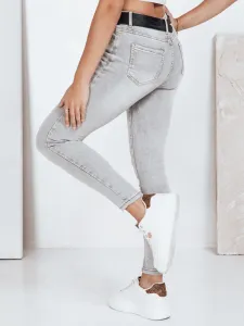 Dámske šedé skinny rifle