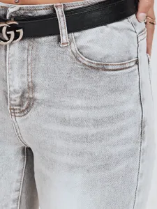 Dámske šedé skinny rifle