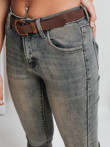 Dámske skinny rifle s opaskom