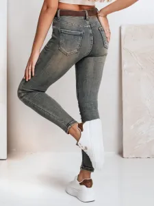 Dámske skinny rifle s opaskom