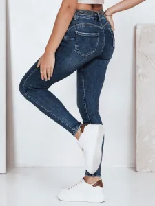 Dámske skinny push-up rifle modré