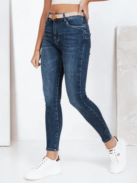 Dámske skinny rifle modré Dstreet