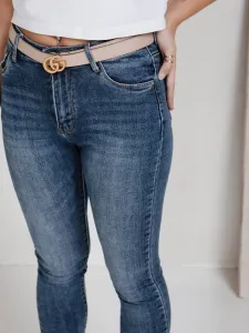 Dámske skinny rifle modré