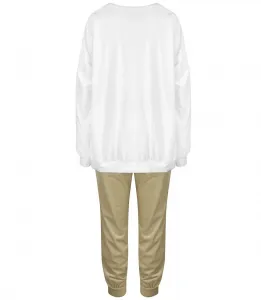 Women's velor tracksuit set Warm M MIA print