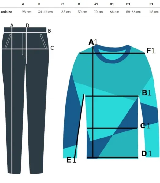 Women's velor tracksuit set Warm M MIA print