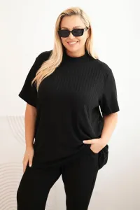 Kesi Dámsky komplet Plus Size 3-dielny čierny