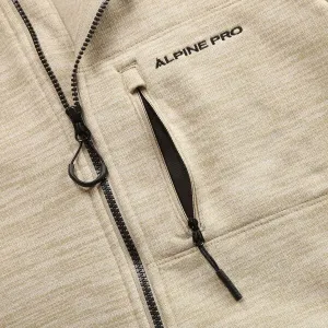 ALPINE PRO IBEC Pánska mikina, béžová, veľkosť