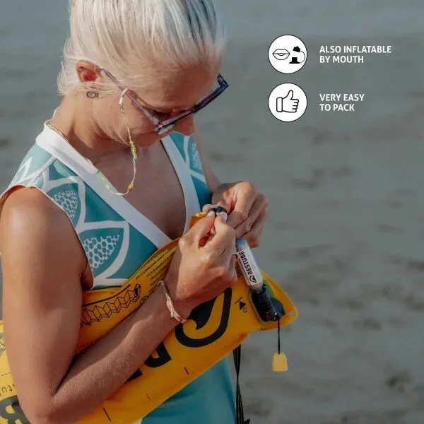 RESTUBE BEACH Záchranný systém, žltá, veľkosť