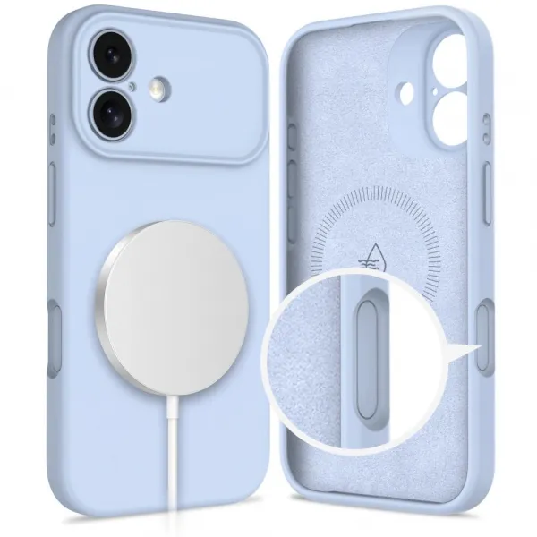 Tech-Protect Silicone MagSafe, iPhone 17, modrý