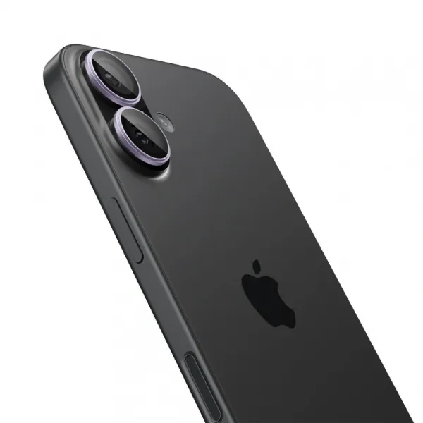 Spigen Optik.TR Ez Fit ochrana fotoaparátu, 2 kusy, iPhone 16 / 16 Plus / 17, fialová
