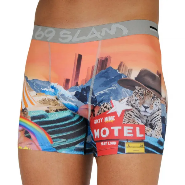Pánske Boxerky 69SLAM fit motel 69 (MCYTEL-PO) S, trenky