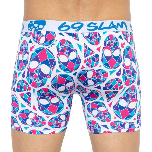 Pánske boxerky 69SLAM fit skullmond white M, trenky