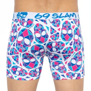 Pánske boxerky 69SLAM fit skullmond white M, trenky