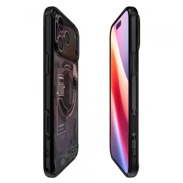 Spigen Ultra Hybrid Mag s MagSafe, iPhone 17 Pro Max, zero one, čierny