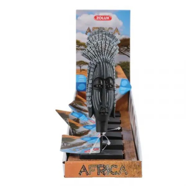 ZOLUX Dekorácia do akvárií africká maska žena M 57x37x180mm