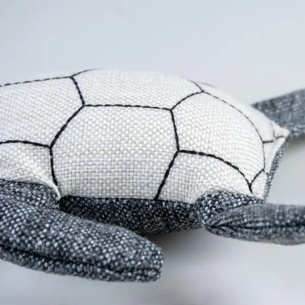 DUVO+ Eco mäkká hračka pre psov 19x19x5cm korytnačka sivá