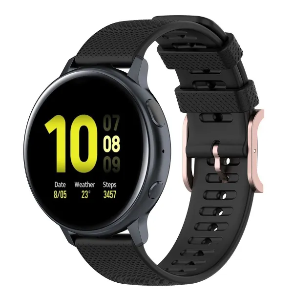BStrap Silicone Rain remienok na Garmin Vivoactive 4, black (SSG014C1106)