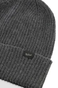 Čapica Woolrich Knitted Ribbed Beanie Grey Shadow