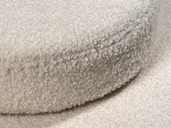 Veľký multifunkčný skladací bunker z bouclé SOFA Zvoľte farbu: Krémová biela
