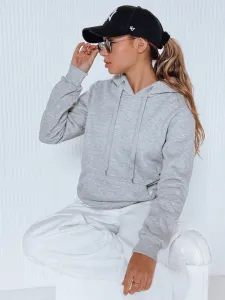 Dámská mikina BASIC s kapucňou sivá Dstreet