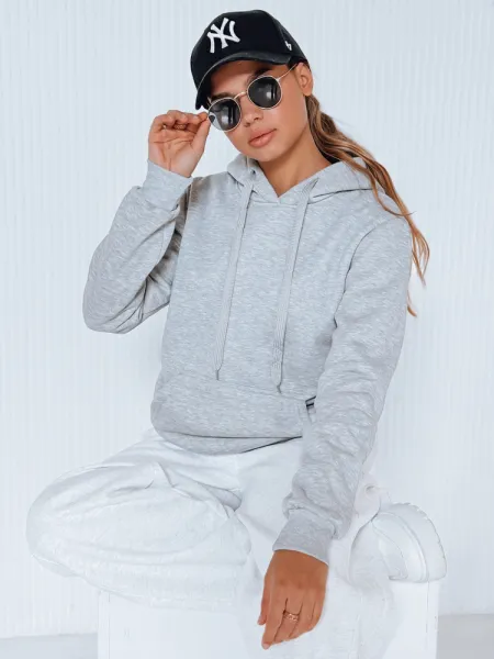 Dámská mikina BASIC s kapucňou sivá Dstreet