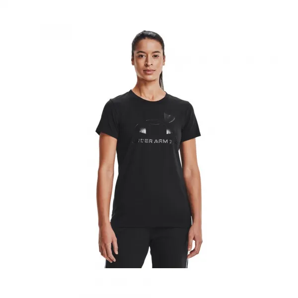 Under Armour LIVE SPORTSTYLE GRAPHIC SS Dámske tričko, čierna, veľkosť