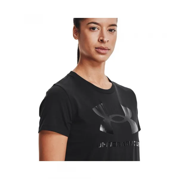 Under Armour LIVE SPORTSTYLE GRAPHIC SS Dámske tričko, čierna, veľkosť
