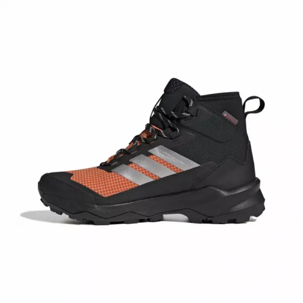 Pánska členková turistická obuv ADIDAS Terrex Skychaser AX5 Mid GTX Clima M core black matte silver semi impact orange