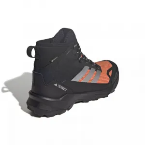 Pánska členková turistická obuv ADIDAS Terrex Skychaser AX5 Mid GTX Clima M core black matte silver semi impact orange