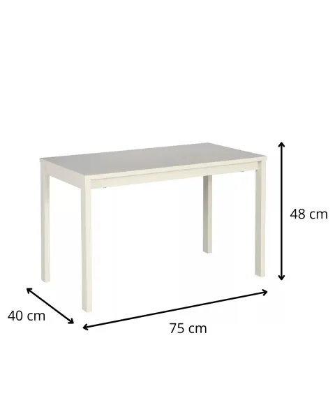 Signal Konferenční stolek Frost 75 cm krémový