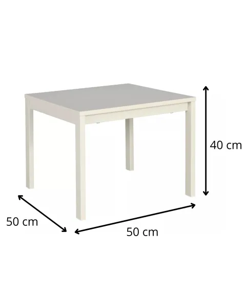 Signal Konferenční stolek Frost 50 cm krémový