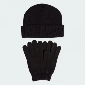 Dámska zimná čiapka ADIDAS Glove + Beanie 2 Pcs. Set black white