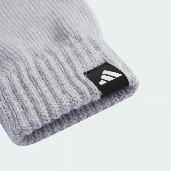 Dámska zimná čiapka ADIDAS Glove + Beanie 2 Pcs. Set light grey heather white
