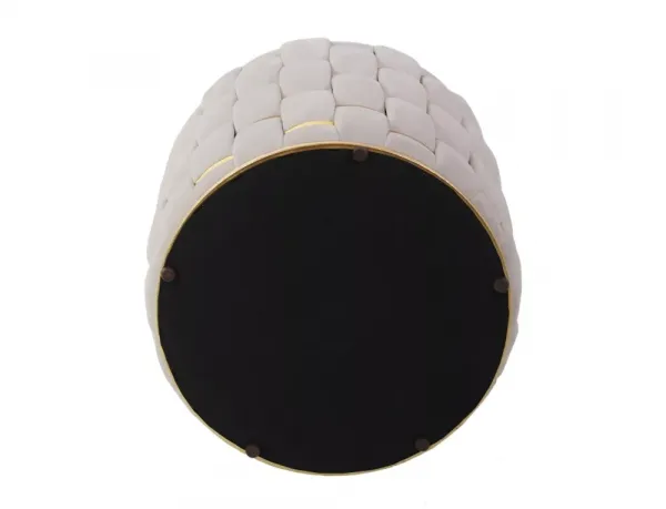 Signal Taburet Tiara Velvet s úložným prostorem světle béžový
