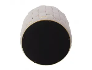 Signal Taburet Tiara Velvet s úložným prostorem světle béžový
