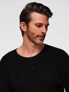 Pánsky sveter OMBRE Sweater OM-SWSW-0182 V-2 black